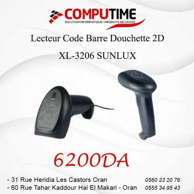 Lecteur code barre douchette 2D USB XL-3206 SUNLUX