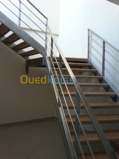 rampe escalier en inox