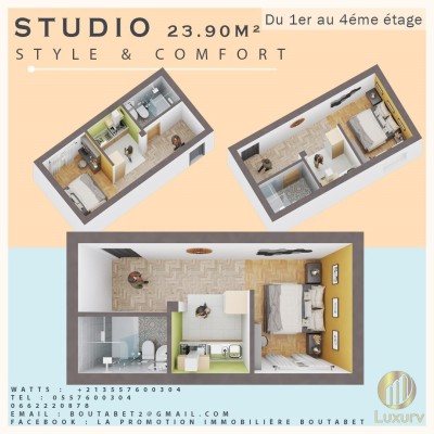 Sell Apartment Studio F2 F3 Blida Blida
