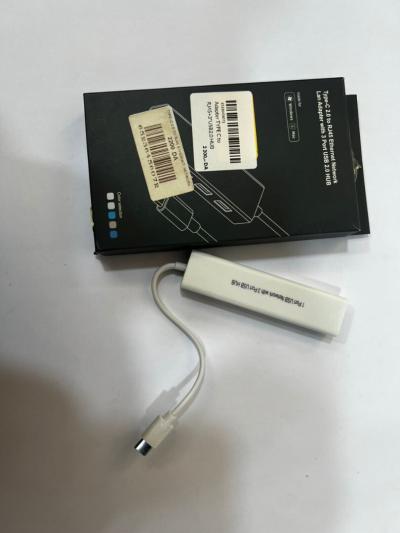 ADAPTATEUR TYPE C TO RJ45+3*USB2.0 HUB 