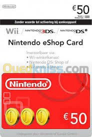 Cartes Nintendo eShop