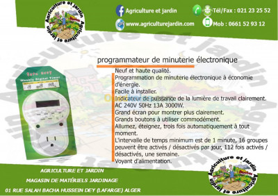 jardinage-programmeteur-electrique-hussein-dey-alger-algerie
