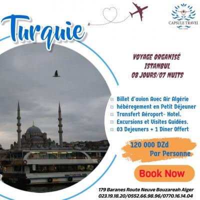 voyage-organise-istanbul-promotion-bouzareah-alger-algerie