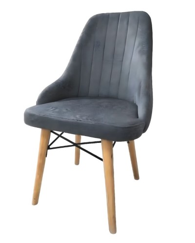 chaise chauffeuse scandinave en tissu antitache 