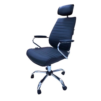 Chaise opérateur en similicuir avec repose-tête