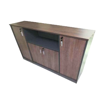 Bahut de bureau finition bois foncé 