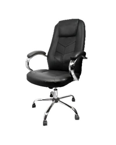 Chaise opérateur PDG en similicuir noir