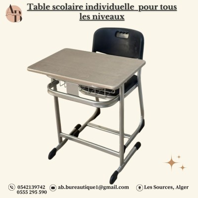 Table scolaire individuelle disponible pour tous les niveaux
