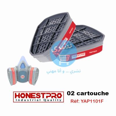 Filtre Masque Anti Poussière (02 Cartouches) Honestpro YAP1101F