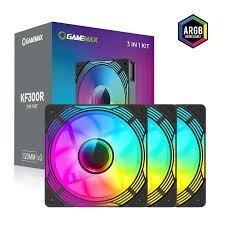 KIT 3 VENTILO GAMEMAX KF300R ARGB BLACK