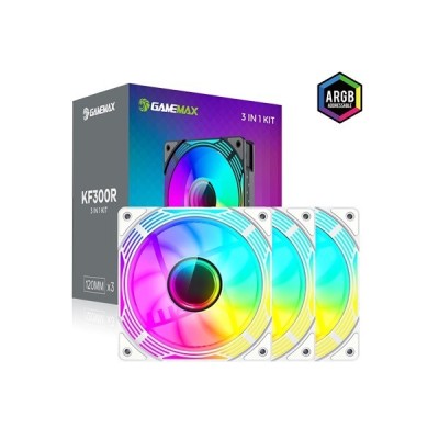 PACK 3 VENTILO GAMEMAX KF300R ARGB White