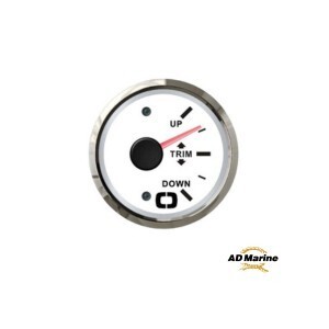 Indicateur trim 0/190 ohm blanc/polie bateau