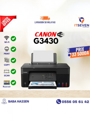 Imprimante CANON G3430 Wi-Fi/ Réservoir impression copie scan.