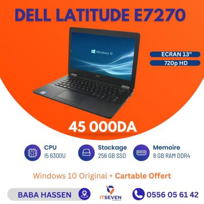 Dell LATITUDE E7270 i5-6eme / 8GB RAM / 256GB SSD 