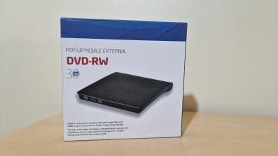 LECTEUR GRAVEUR CD/DVD EXTERNE HP USB 3.0 - HAUTE VITESSE - COMPATIBLE PC & MAC