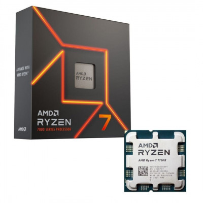 Processeur AMD Ryzen 7 7700X - 4.5 GHz - 5.4 GHz - 8-Core 16Threads Socket AM5 - TDP 105W