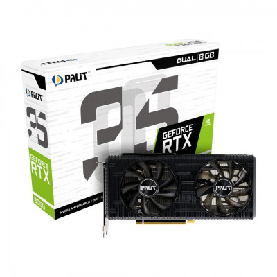 CARTE GRAPHIQUE PALIT GeForce RTX 3050 8GB Dual 