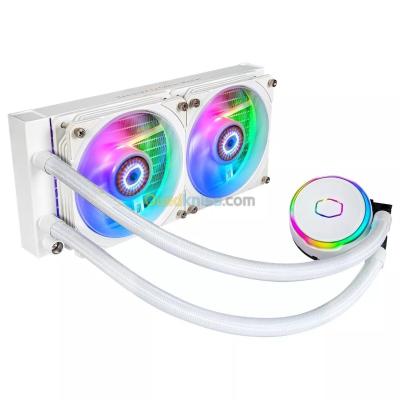 COOLER MASTER MASTERLIQUID PL240 FLUX - WATERCOOLING ARGB WHITE - INTEL ET AMD - 2 FAN LED 120MM