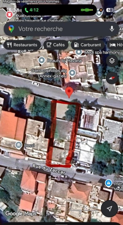 بيع أرض الجزائر حيدرة