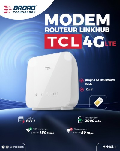 TCL HH40L1 Modem 4G Routers LINKHUB