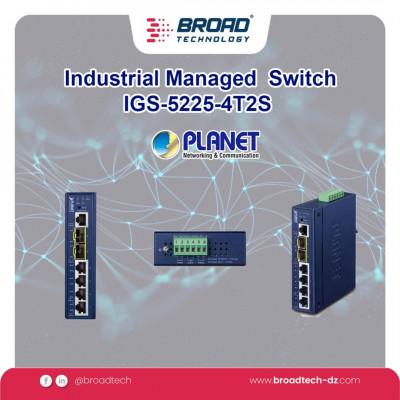 شبكة-و-اتصال-industrial-managed-switchs-planet-دار-البيضاء-الجزائر