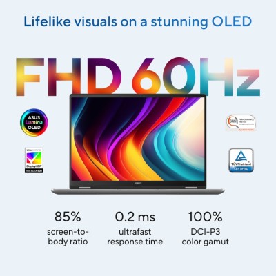 VENDU - ASUS Vivobook 14 Flip OLED, Intel Core Ultra 7-258V, 32GGB-8533MHz, 1TB SSD nVme, ARC 140V