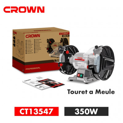 Touret A Meule 350w 200mm Crown CT13547