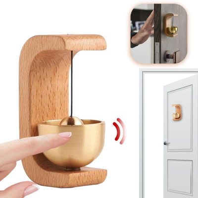Sonnette Vintage Japonaise en Bois pour Porte