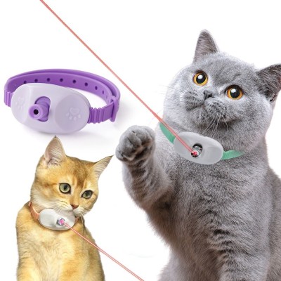 Collier Jouet LED Laser pour Chat  Interaction et Jeu