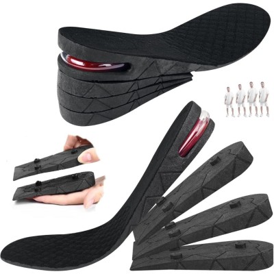 Semelles intérieures réglables 4 niveaux Rehausse de taille pour hommes et femmes