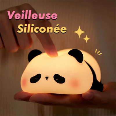Lampe Tactile en Silicone Rechargeable USB - Veilleuse Enfant Panda