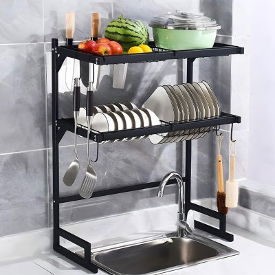 Rangement Vaisselle 2 Étages spécial Évier Forte Capacité