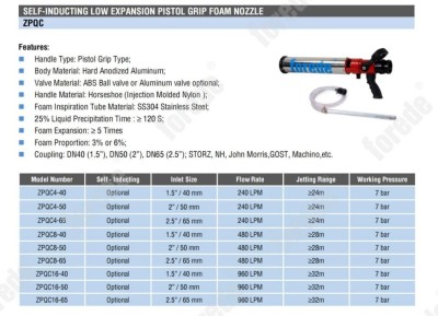 LANCE MOUSSE BF AVEC POIGNEE ET VANNE