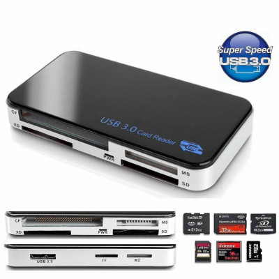 Lecteur de carte USB 3.0 Multi-carte Compact Flash CF TF SD Micro SD XD MS M2