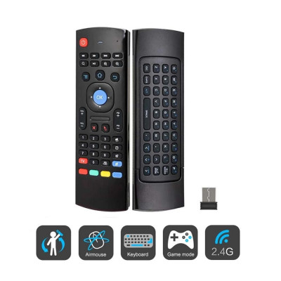 Télécommande Air Mouse Avec Clavier Sans Fil 2.4Ghz Pour Smart Tv/ Tv Box Android PC