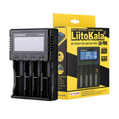 Chargeur de pile batterie professionel LiitoKala lii-PD4 Li-ion 3,7 V et NiMH 1,2 V 2A