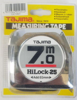 Mètre ruban original 7M x 25mm TAJIMA HILOCK-25 (Japan)