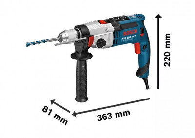 Perceuse à percussion 1300W avec commande de couple BOSCH GSB 21-2 RCT (Hungary)