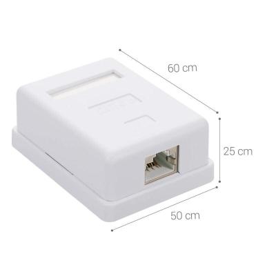 BOITE PRISE RESEAU RJ45 1 PORT TELESYSTEM