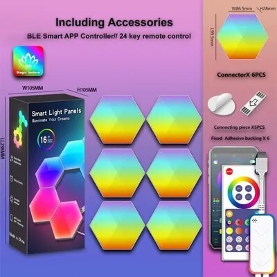 Smart Light Panels RGB Panneaux Lumineux REF: 5081