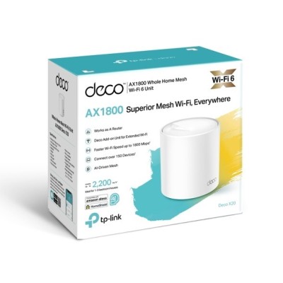 ROUTEUR TP-LINK MESH DECO X20 WIFI 6 AX1800 (1-PACK) //REF: 5404