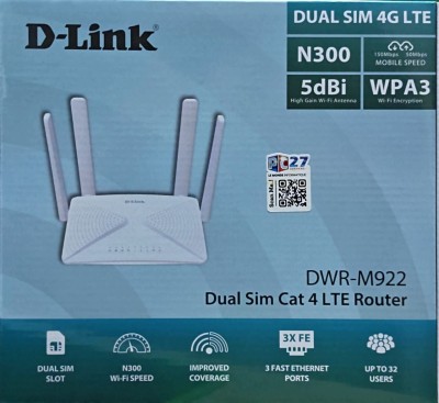 MODEM ROUTER 4G LTE  DUAL SIM  DWR-M922 D-LINK  Ref: 1044