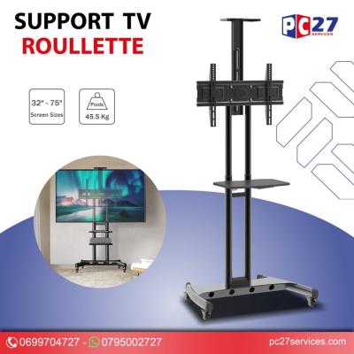 SUPPORT TV MOBILE A ROULLETTE [ CT-FTVS-T104SN ] // REF:3256