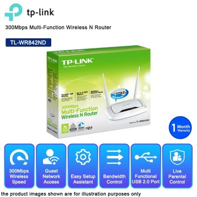 SERVEUR D'IMPRESSION WIFI TL-WR842ND USB  TP-LINK  // REF: 5606
