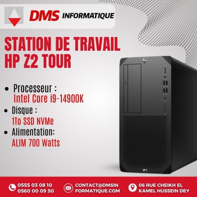 TATION DE TRAVAIL HP Z2 G9 TOUR I9 14900K 32Go 1TO SSD NVMe 
