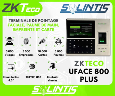 Pointeuse Biométrique ZKteco uFace800 Plus