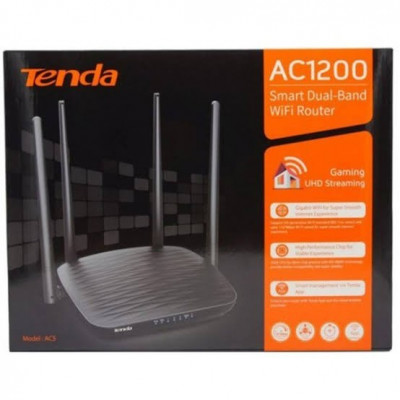 Routeur Tenda AC5 AC1200 Smart Dual-Band WiFi Avec 4 Antennes 5dBi