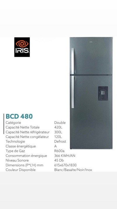 RÉFRIGÉRATEUR IRIS BCD 480 L DEFROST