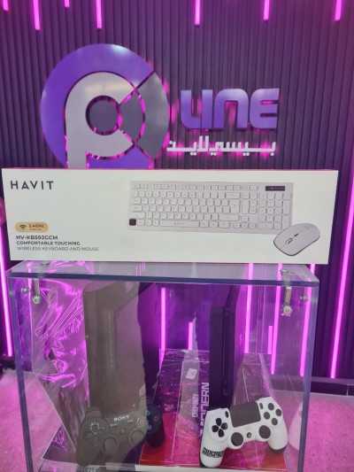 KIT CLAVIER + SOURIS SANS FIL HAVIT Bluetooth & 2.4GHz