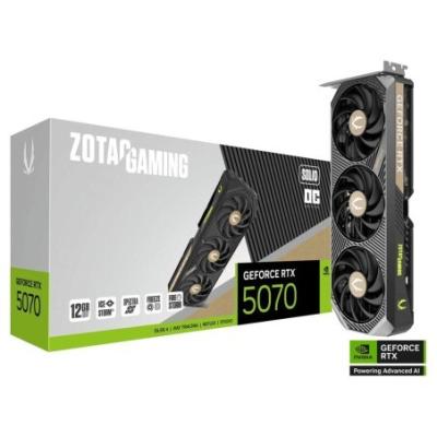 CARTE GRAPHIQUE ZOTAC GAMING GEFORCE RTX 5070 SOLID 12GB OC GDDR7